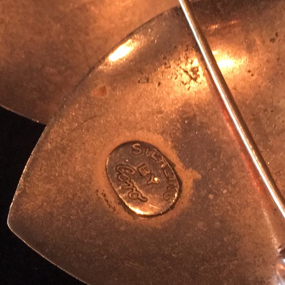 Rare Coro Sterling Vermeil Love Brooch - Picture 5 of 5